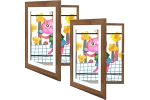 Golden State Art, Kinder-Kunstrahmen, Öffnung vorne, toll für Zeichnungen, Kunstwerke, Kunstprojekte, Schularbeit von Kindern, Zuhause oder Büro, 25,4 x 31,8 cm, Ecru, 2 Stück