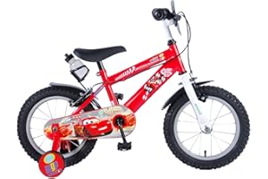 Volare Disney Cars Jungen Fahrrad mit Handbremsen, 14-Zoll Größe, Rot