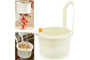 KOVSGQ Sieb für Spülbecken Abflusssieb Küchenspüle Waschbecken Sieb Waschbeckensieb Hängendes Abnehmbarer Snap Button Siebkorb für Spülbecken Aufhängen Waschen Organizer in Küche(Weiß）