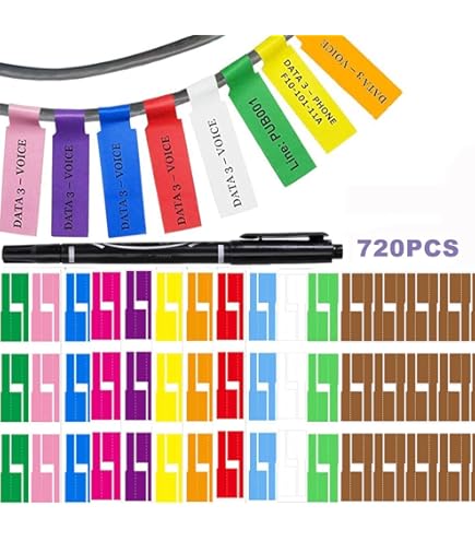 Lot De 10 Autocollants De Marquage Au Sol En Forme De T - PVC Haute Résistance 350µ - 5 Couleurs ISO (jaune, Bleu, Rouge, Vert, Blanc)