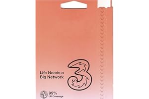 ELECTRONICSSHOP6 Sim 100% anonima Three Uk, già attiva e pronta per l'utilizzo, utilizzabile in italia, scheda telefonica con contratto a consumo, nessun canone mensile.