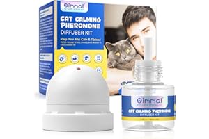 tkwwty Calm Home Diffuser Starter Kit For Cat with 30 Day Refill, Natural De-Stress and Calming Plug-In Diffuser with 48 ml Refill Bottle
