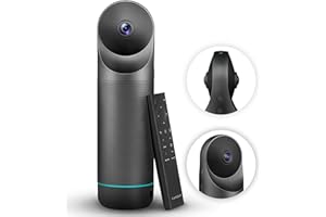 KanDao Cámara para videoconferencias, Meeting Pro(Next Gen) Cámara para videoconferencias en 360° Todo en uno con Altavoz y micrófono, Ecualizador de Ruido y Enfoque Inteligente