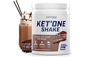 ‎ENERGYBODY Energybody KET'ONE Shake „Schoko" 600 g/Protein Pulver für die Ketogene Ernährung/Keto Shake mit MCT Pulver & Molkenproteinisolat/reich an essentiellen Aminosäuren & BCAAs