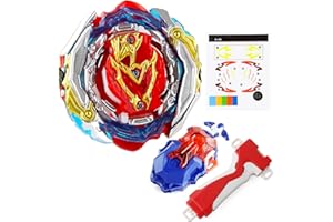 Zelzen Bey Toupie Blade avec Lanceur, Bey Toupie Blade Burst Turbo avec Metal Fusion Pack, Jouets de Bataille Gyroscope Noël Anniversaire Enfants Fête Cadeau B201
