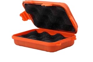 VIFER Survival Storage Box, Outdoor Waterproof Shockproof Box Sealed Survival Storage Case Container with Foam for Camping Fishing Hiking (S-Orange)