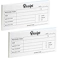 2 Pack Invoice Receipt Book,6 x 3 Inch, Carbon Duplicate Copies Receipt ...