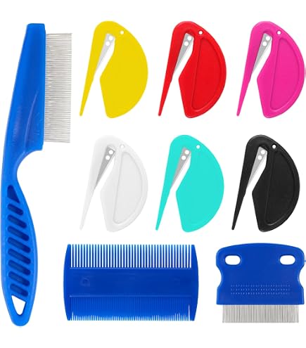 Kit 8 Coupe-nœuds Pour Chats/chiens à Poils Longs – Avec Peignes, Lame Inox, Portable Et Coloré