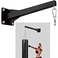 Support Mural Pliable Pour Sac De Frappe – Longueur Réglable 43-63 Cm – Rotation 360° – Jusqu’à 100 Kg – Boxe, Fitness