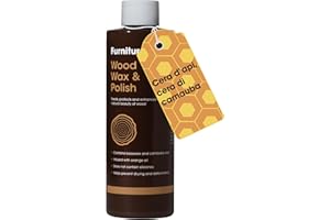 Furniture Clinic Cera per legno e lucidante - contiene olio d'arancio, lucidante naturale per mobili per legno finito o non finito, cera d'api, aggiunta di un rivestimento protettivo