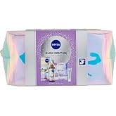 NIVEA Glow Routine Gift Set for Women, Gift Set for Women with Luminous630 Skin Glow Instant Glow Face Serum 30ml, Labello Gl