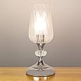 Anika 62519 Hurricane Table Lamp with Touch Activated Base / 3 Brightness Settings / Easy to Install Bulb / Chrome Effect / Mains Powered / 28 x 12.5cm