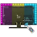 Vansky 2M LED TV Hintergrundbeleuchtung für HDTV/Gaming PC LED Streifen RGB Neon Akzent TV Beleuchtung für Flachbildschirm-TV