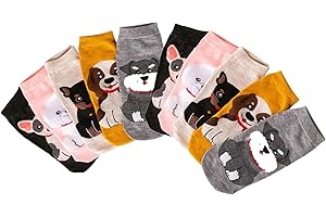 Spydge 5 par damskie skarpetki do kostek 34-39 EU Muliticolor krótkie oddychające skarpetki bawełniane skarpetki z różnymi wzorami na codzienny spacer