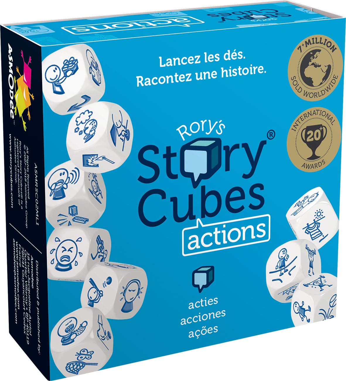 Asmodee Rory's Story Cubes Heroes - Gioco Di Dadi Per Inventare Storie, 9 Cubi, Età 6+, Italiano