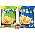 Uncle Chips Pack Of 12 Potato Chips Snack Crisps | Spicy Retreat 6x50g + Plain Salted 6x50g (12x50g) Grocery King