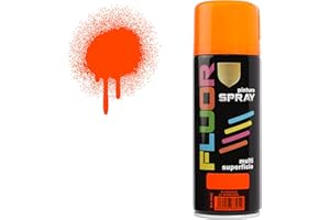 H HANSEL HOME Pintura Spray Naranja Fluorescente 400 Ml
