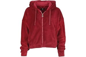 RED by EMP Damen Bordeaux-farbende Kapuzenjacke mit Rückenprint