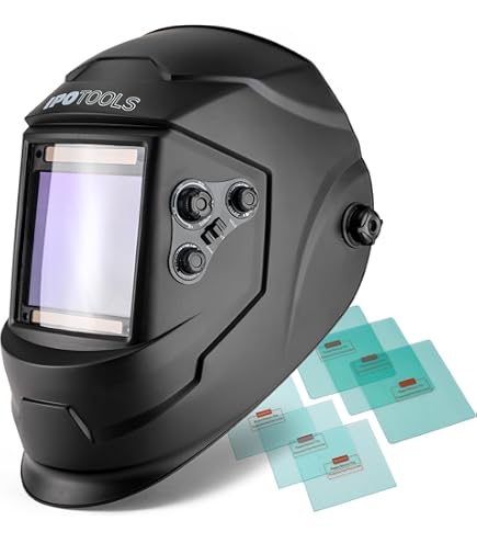 YESWELDER Set Lenti Di Ricambio Per Casco Saldatura LYG-30M800H - 5 Esterne + 2 Interne - Foto 2