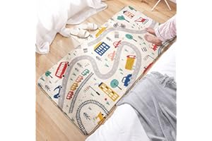 MOSHOINOT Tapis de Passage Tapis Runner Moderne Lavables Tapis de décoration Rectangle bébé Tapis Coureur d'enfant Duveteux Tapis pour Enfants Salon Chambre Grands ​Tapis de Jeu Bebe 40 x 120 cm