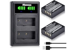 Hisewen NP-W126 NP-W126S Akku(2Pack) and Ladegerät für Fujifilm Fuji XT3 X100F X100V X100VI X-T50 X-M5 X-T100 X-S10 X-A5 X-A10 X-E4 X-Pro2 X-Pro3 X-T1 X-T2 X-T3 X-T10 X-T30