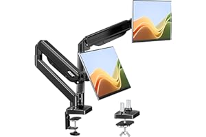 acer Braccio Monitor Doppio Supporto Schermi 17-32 Pollici, Supporto Monitor Scrivania con Molla a Gas, Regolabile in Altezza, Capacità di Carico 2-9 kg, VESA 75x75/100x100