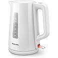 Philips Bollitore Elettrico - 1,7 L, Coperchio a Molla, Spia Luminosa, Base Girevole, Bianco (HD9318/00)