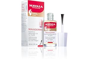 MAVALA - Mavaderma 10 ml, Aceite Fortalecedor de Uñas, Aceite de Masaje Nutritivo, para Uñas Más Largas y Hermosas, para Piel Flexible y Suave, con Germen de Trigo y Aceites, Cuidado de Uñas.
