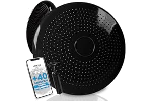 unycos - Cojín de Equilibrio【34 cm】con Bombín, Disco Propioceptivo, Antideslizante y Terapéutico que Resiste 150 kg, Soporte Lumbar para Yoga, Pilates, Fitness y Rehabilitación (Basic)