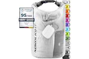 Nordlight Dry Bag Y Bolsas Impermeables - Bolsas Impermeables De 2l, 5l, 10l, 15, 20l, 30l, con Cierre Enrollable Y Correa De Hombro con Funda Impermeable para Móvil Y Riñonera