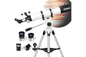 DIANFAN 90x700Telescopio Astronomico Professionale per Adulti, 90MM Apertura, per Bambini e Principianti, con Adattatore per Telefono e Treppiede, per Osservare la Luna, Pianeti e Nebulose