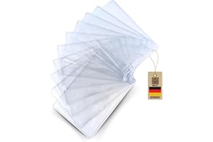 ‎TWIST4 Schutz und Ausweishülle DIN A6 (105 x 148 mm Dokumente), vertikal tragbar, transparent - twist4® - Schnell & in TOP Qualität … (10 Stück, Hochformat)