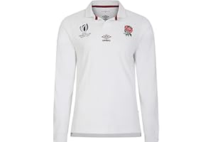 Umbro Mens England Rugby Home Classic Long Sleeve Shirt RWC