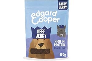 Edgard & Cooper Friandises pour Chiens et Chiots Récompenses Naturelles sans céréales 150 g Bœuf Frais Savoureux avec protéines de qualité pour Vous dire Que Vous l'aimez