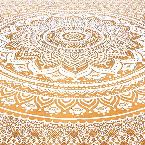 Braun Ombre Mandala Tapisserie Wand Kunst Hangings Hippie Wandteppiche Dorm Decor - 3