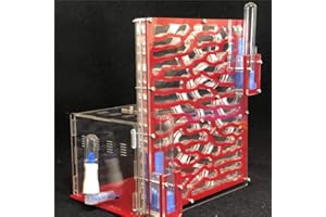 ANT GRAPE DIY Große Ameisenfarm aus Acryl mit Fütterungsbereich Großes Ameisenhaus Ameisennest Villa Insekt Haustier Ameisenhaufen Workshop 6 Schichten 19,5 * 15 * 22 cm (RED)