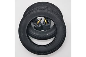 2x Mitas V41 Walrus 10 Zoll Reifen 10x1.75x2 Zoll | 47-152 + 90° AV Schlauch (abgewinkeltes Ventil) Kinderwagen, Buggy, Roller, Dreirad