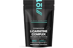 L-Carnitine 2000mg with BioPerine - 120 Capsules - Energy & Metabolism Support - High Strength Acetyl L-Carnitine Complex (30 Day Supply) by Alpha01