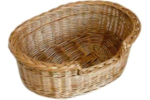 MyBer® Katzenliege, Hundeliege, Katzenbett, Hundebett Haustier Sofa Liege Bett aus Weide K5-100-5 (BTH 59cm/42cm/18cm)