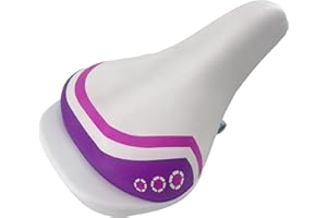 EIRONA Wide Bicycle Saddle for Children's Bicycles 12 14 16 18 inches, Comfortable Replacement Saddle for Girls' Bikes, Suitable for 22.2 mm Seat Post, Children's Bicycle Accessories