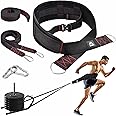 ATENTO Sled Pulling Belt, Adjustable Closure Sled Training Waist Belt,Weight Sled Pull Belt for Tire or Sled Pulling, Squat,Leg Muscles Strength Training, Agility, Resistance Training, Core Power