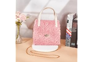 WADORN Kit de fabricación de bolsas de ganchillo para tejer, hecho a mano, conjunto de materiales para hacer bolsas de hombro, accesorios para hacer bolsas de hombro, color rosa