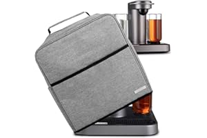 Ksestor Housse anti-poussière pour machine à cocktail Bartesian - Poches pour ranger les accessoires Bartesian - Capsules à cocktail Bartesian - Machine à alcool Barista - Gris