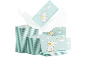 BYHSOEP Salviette Umidificate Pulizia Corpo 50 Pezzi, Salviette Umidifcate, Confezionati Singolarmente, Adatto alle pelli sensibili (Multicolore-A, 50)