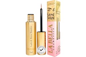 ‎LA BELLA COSMETICS LaBella Cosmetics Wimpernserum & Augenbraunserum 5ml- 2in1 ohne Hormone Vegan-für längere dichtere Wimpern-Wimpernwachstum, Wimpernpflege, Wimpernbooster-Vitaminkomplex-Hyaluron-Kollagen-Aminosäuren