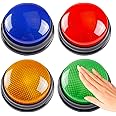 Azonee 4 Pack Game Show Buzzers, Answer Buzzers for Classroom, Nteractive Game Buzzer, Great for Trivia Games and Family Game for Kids Ages 4-10