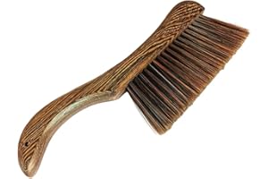 HIQU AND HIST Szczotka do sofy, łóżka, miękka szczotka z włosia, narzędzie do czyszczenia miotły, naturalny uchwyt z litego drewna, nie uszkadza pościeli, czyszczenie z kurzu i okruchów na