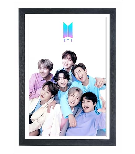 BTS black coat landscape FRAME 6 * 8 INCH BY PURPLEBEES | BTS