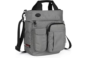 AlwaySky Nylon Crossbody Messenger Bag, Multifunctional Shoulder Bag, Laptop Bag for Men and Women Sport Travel Business