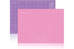 Headley Tools Schneidematte A2 - Selbstheilende Nähmatte, doppelseitig, 5-lagig, für Näharbeiten, Handwerk, Hobby, Stoff, Scrapbooking-Projekt, 60 x 45cm (Rosa/Lila)